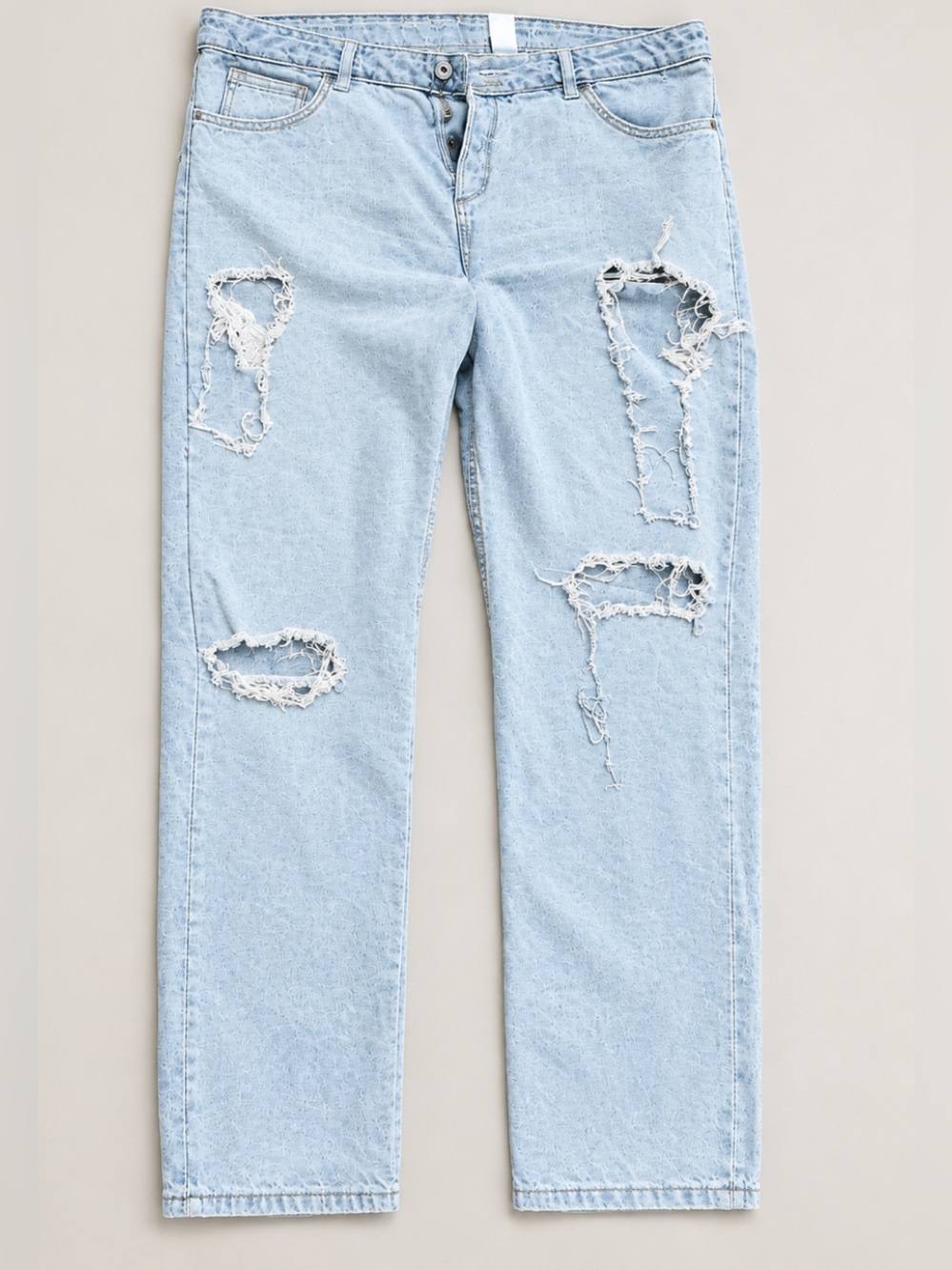 H&M Light Blue Distressed Skinny Jeans